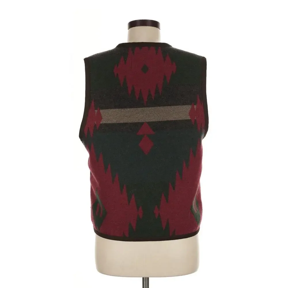 Banana Republic Archive Cabinwear Vintage Style Wool Blend Southwestern Vest M